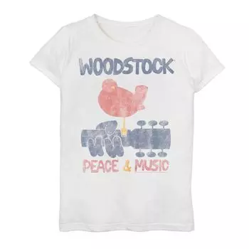 Футболка Woodstock Peace & Music для девочек 7–16 лет Licensed Character