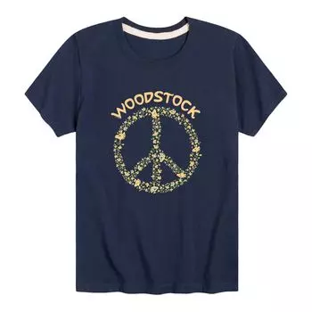 Футболка Woodstock со знаком мира арахиса для мальчиков 8–20 лет Licensed Character