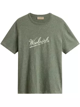 Футболка Woolrich из мулине из джерси, зеленый
