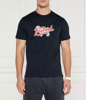 Футболка Woolrich Regular Fit, темно-синий