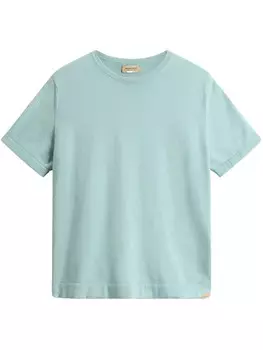 Футболка Woolrich с круглым вырезом и короткими рукавами, зеленый