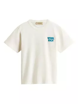 Футболка Woolrich Surf-принт, белый