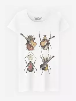 Футболка WOOOP Beetles, белый