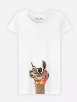 Футболка WOOOP Fashion Lama, белый