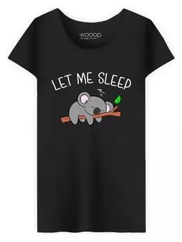Футболка WOOOP Let Me Sleep, черный