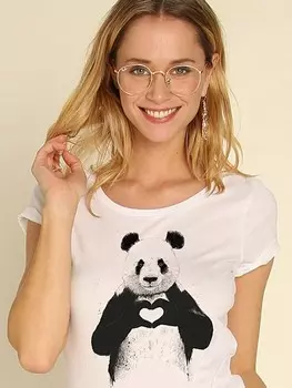 Футболка WOOOP Love Panda, белый