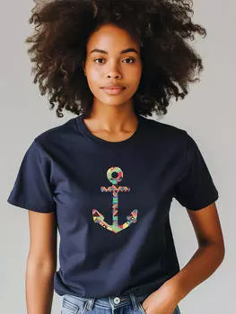 Футболка WOOOP Shirt, темно-синий