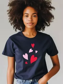 Футболка WOOOP Shirt, темно-синий