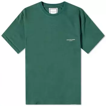 Футболка Wooyoungmi Box Logo, зеленый