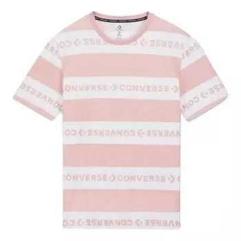 Футболка wordmark logo t-shirt 'pink' Converse, розовый