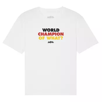 Футболка World Champion of What? Bucketz, белый