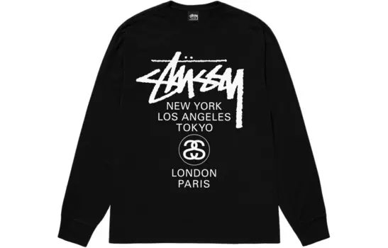 Футболка World Cruise Series унисекс Stussy, серый