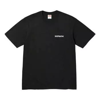 Футболка worship t-shirt 'black multi-color' Supreme, черный