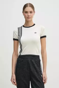 Футболка вязаная 3S Tee Adidas Originals, бежевый