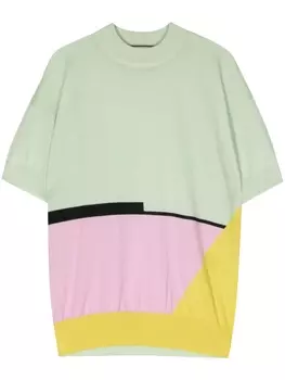 Футболка вязки интарсия Plan C, зеленый