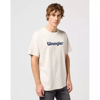Футболка Wrangler 112350523 Logo, бежевый
