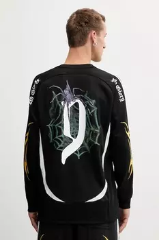Футболка вратаря Spiders с длинным рукавом (свободный крой) Adidas Originals, черный