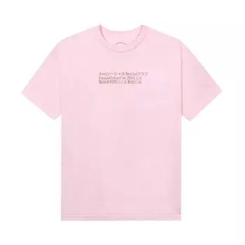 Футболка временной памяти Anti Social Social Club, розовая