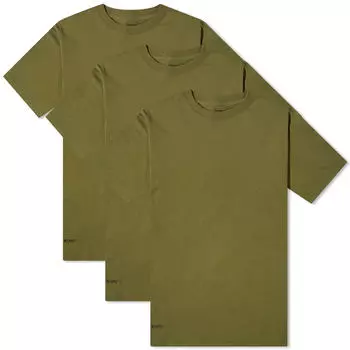 Футболка Wtaps Skivvies 3 шт T-Shirt, цвет Olive Drab