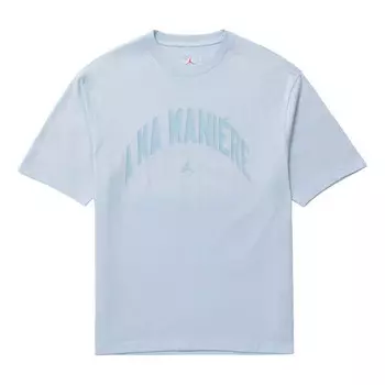 Футболка x a ma maniere t-shirt asia sizing 'light armory blue' Air Jordan, синий
