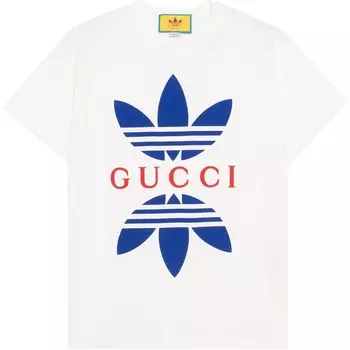 Футболка X Adidas Cotton Jersey белая Gucci, белый
