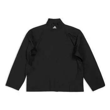 Футболка x adidas high neck long sleeve t-shirt 'black' Balenciaga, черный