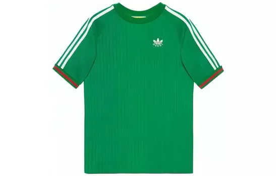 Футболка X ADIDAS мужская зеленая Gucci, зеленый