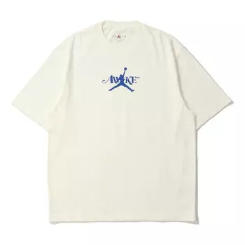 Футболка x awake ny t-shirt asia sizing 'sail game royal' Air Jordan, мультиколор