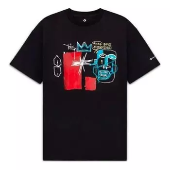 Футболка x basquiat kings of egypt iii t-shirt 'black' Converse, черный