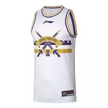 Футболка x cba sw 2020 2021 баскетбольная футболка Li-Ning, белый