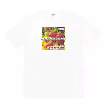 Футболка x clot anniversary t-shirt 'white' Supreme, белый
