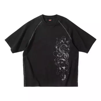Футболка x coogi ss23 week11 raglan t-shirt 'black' Supreme, черный
