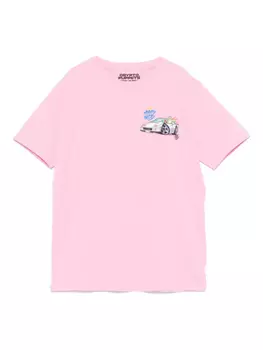 Футболка X Crypto Puppets Miami Nice MC2 Saint Barth Kids, розовый