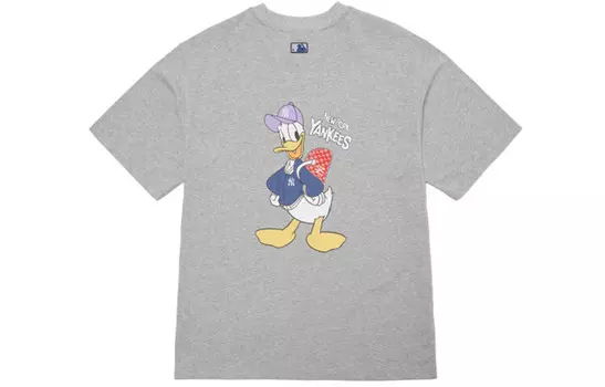 Футболка X Disney Collaboration унисекс серая Mlb, серый