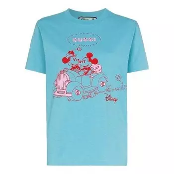 Футболка x disney mickey mouse short sleeve tee Gucci, синий