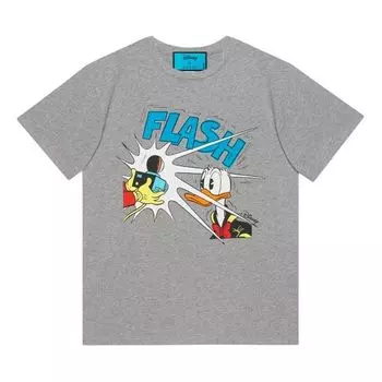Футболка x disney ss21 donald duck printed for men gray Gucci, серый