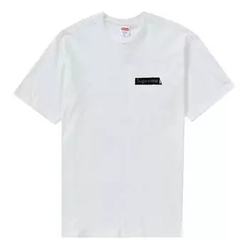 Футболка x dover street market t-shirt 'white' Supreme, белый
