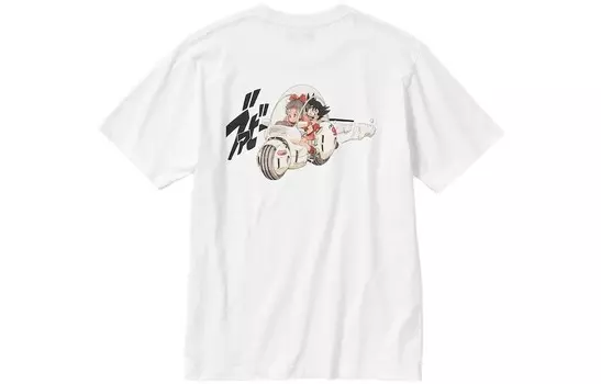 Футболка X Dragon Ball Co-branded SS23 унисекс белая Uniqlo, белый