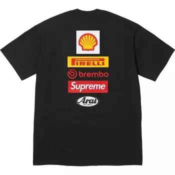 Футболка X DUCATI SS24 WEEK16 LOGO TEE — футболка унисекс, стандартного кроя, с коротким рукавом и принтом логотипа сзади Supreme, белый