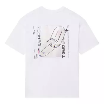 Футболка x glare way of wade графическая футболка Li-Ning, белый