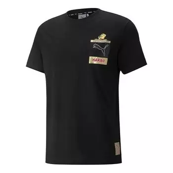 Футболка x haribo cartoon logo print pocket crewneck short sleeve s black Puma, черный