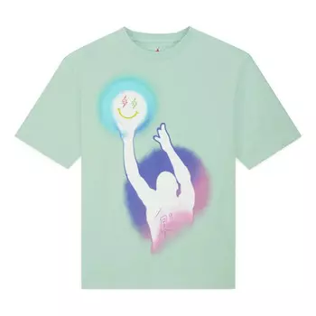 Футболка x j balvin t-shirt 'mint' Air Jordan, зеленый