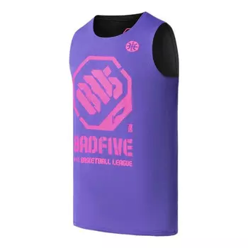 Футболка x jon burgerman badfive двусторонняя баскетбольная майка Li-Ning, фиолетовый