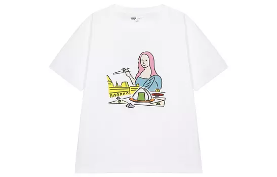 Футболка X Louvre Co-brand женская белая Uniqlo