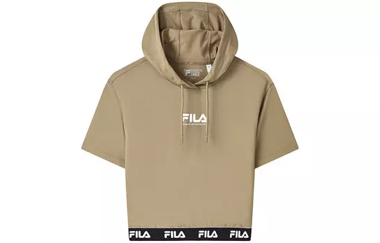 Футболка X Magic Stick Joint Series женская светло-кофейного цвета хаки Fila