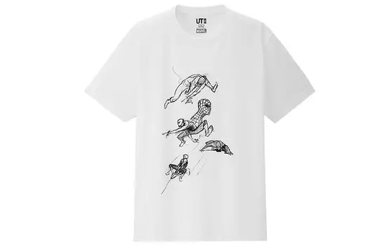 Футболка X Marvel Co-branded Series унисекс белая Uniqlo, белый