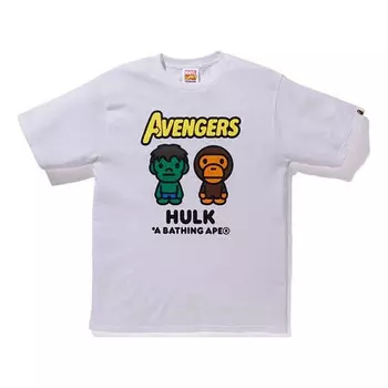 Футболка x marvel milo the hulk t-shirt 'white' A Bathing Ape, белый