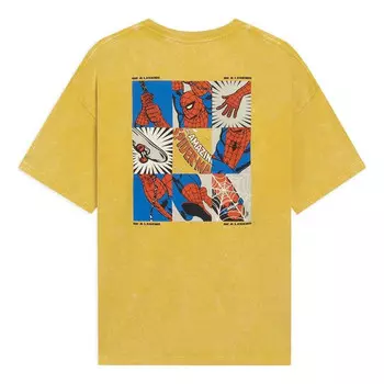 Футболка x Marvel Spider Man Comics с графическим принтом футболка Li-Ning, желтый