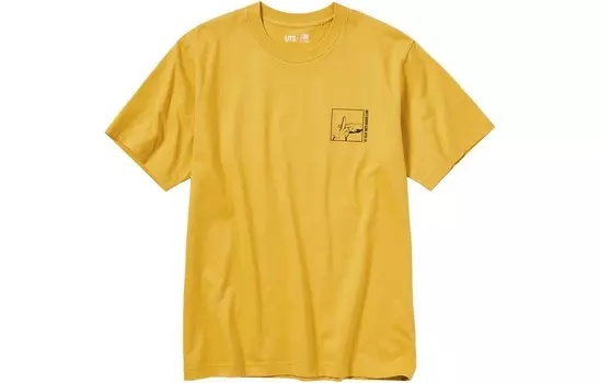 Футболка X Naruto SS23 унисекс светло-желтая Uniqlo, светло-желтый