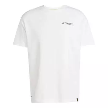 Футболка x national geographic aeroready graphic t-shirt asia sizing Adidas, белый